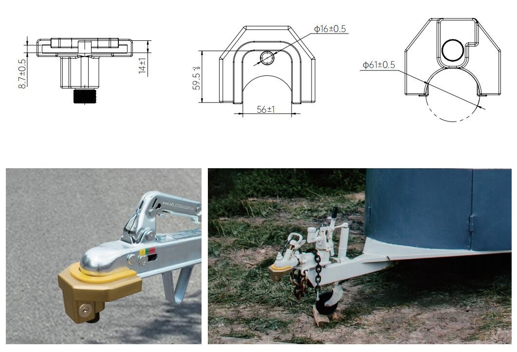 Trailer Hitch Lock MK662 - RV Lock - 1